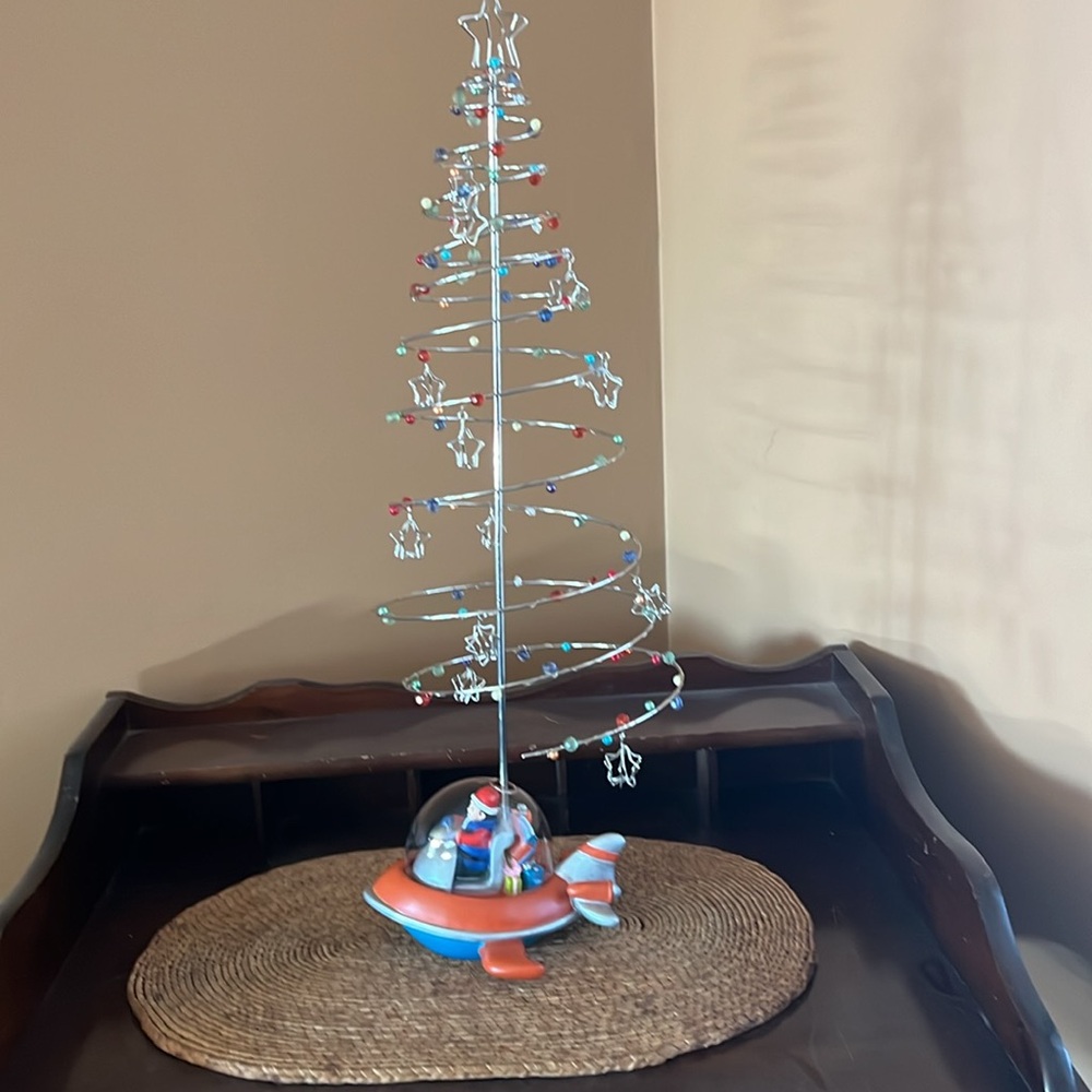 Bombay kids Santa spaceship tree